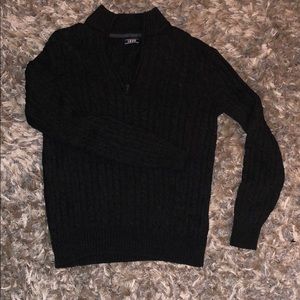 Black quarter zip sweater